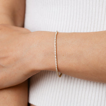 Luminesce Lab Grown 2 Carat Diamond Classic Bracelet in 9ct Yellow Gold