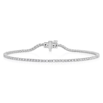 Luminesce Lab Grown 2 Carat Diamond Classic Bracelet in 9ct White Gold