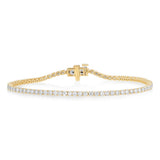 Luminesce Lab Grown 3 Carat Diamond Classic Bracelet in 9ct Yellow Gold