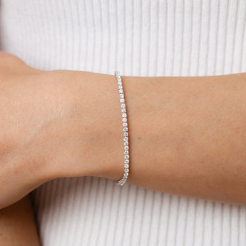 Luminesce Lab Grown 3 Carat Diamond Classic Bracelet in 9ct White Gold