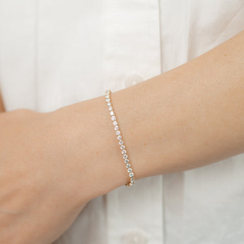 Luminesce Lab Grown 4 Carat Diamond Classic Bracelet in 9ct Yellow Gold