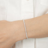 Luminesce Lab Grown 4 Carat Diamond Classic Bracelet in 9ct White Gold