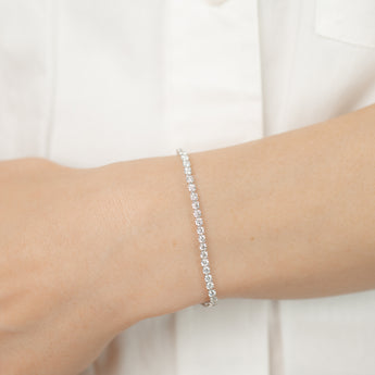 Luminesce Lab Grown 4 Carat Diamond Classic Bracelet in 9ct White Gold