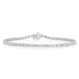 Luminesce Lab Grown 5 Carat Diamond Classic Bracelet in 9ct White Gold
