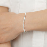 Luminesce Lab Grown 5 Carat Diamond Classic Bracelet in 9ct White Gold