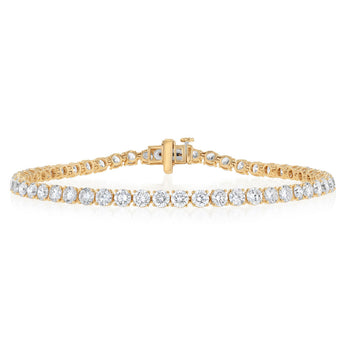 Luminesce Lab Grown 7 Carat Diamond Classic Bracelet in 9ct Yellow Gold