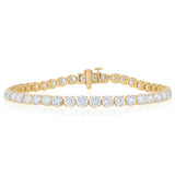 Luminesce Lab Grown 9 Carat Diamond Classic Bracelet in 9ct Yellow Gold