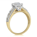 Luminesce Lab Grown 2 Carat Diamond Ring in 9ct Yellow and White Gold