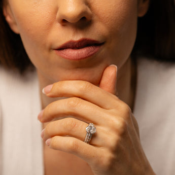 Luminesce Lab Grown 2 Carat Diamond Ring in 9ct Yellow and White Gold