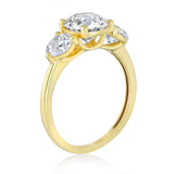 Luminesce Lab Grown 2.6 Carat Diamond Trilogy Ring in 9ct Yellow Gold