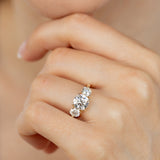 Luminesce Lab Grown 2.6 Carat Diamond Trilogy Ring in 9ct Yellow Gold