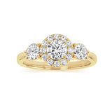 Luminesce Lab Grown 1.18 Carat Diamond Ring in 9ct Yellow Gold