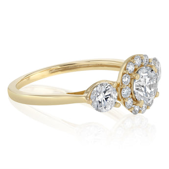 Luminesce Lab Grown 1.18 Carat Diamond Ring in 9ct Yellow Gold