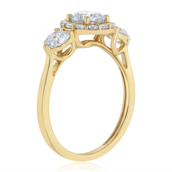 Luminesce Lab Grown 1.18 Carat Diamond Ring in 9ct Yellow Gold
