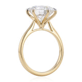 Luminesce Lab Grown 5 Carat Diamond Brilliant Solitaire Ring in 9ct Yellow Gold