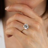 Luminesce Lab Grown 5 Carat Diamond Brilliant Solitaire Ring in 9ct Yellow Gold