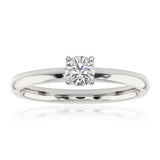Luminesce Lab Grown 1/3 Carat Diamond Solitaire Ring in Sterling Silver