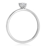 Luminesce Lab Grown 1/3 Carat Diamond Solitaire Ring in Sterling Silver
