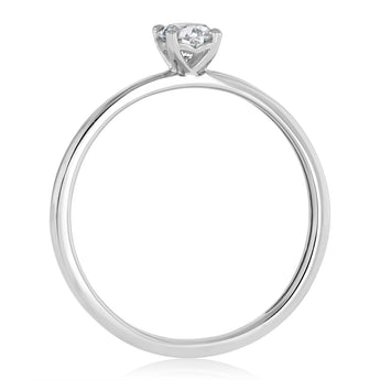 Luminesce Lab Grown 1/3 Carat Diamond Solitaire Ring in Sterling Silver