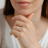 Luminesce Lab Grown 1/3 Carat Diamond Solitaire Ring in Sterling Silver