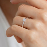 Luminesce Lab Grown 1/3 Carat Diamond Solitaire Ring in Sterling Silver