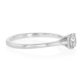Luminesce Lab Grown 1/2 Carat Diamond Solitaire Ring in Sterling Silver