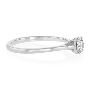Luminesce Lab Grown 1/2 Carat Diamond Solitaire Ring in Sterling Silver