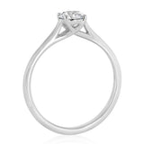 Luminesce Lab Grown 1/2 Carat Diamond Solitaire Ring in Sterling Silver
