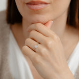 Luminesce Lab Grown 1/2 Carat Diamond Solitaire Ring in Sterling Silver