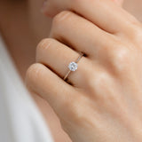 Luminesce Lab Grown 1/2 Carat Diamond Solitaire Ring in Sterling Silver