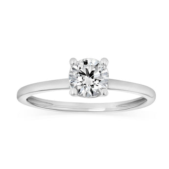 Luminesce Lab Grown 3/4 Carat Diamond Solitaire Ring in Sterling Silver