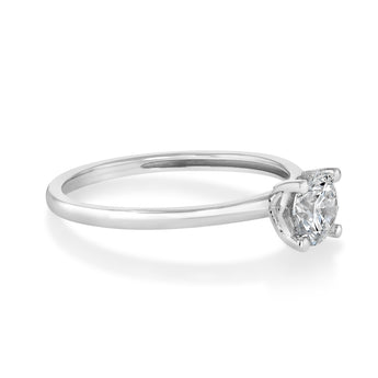Luminesce Lab Grown 3/4 Carat Diamond Solitaire Ring in Sterling Silver