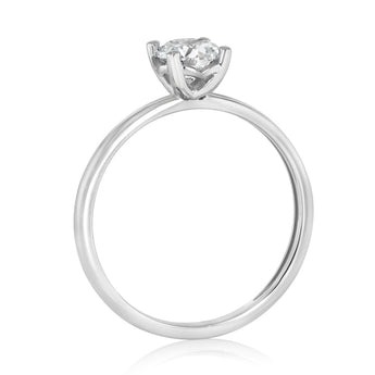 Luminesce Lab Grown 3/4 Carat Diamond Solitaire Ring in Sterling Silver
