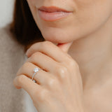 Luminesce Lab Grown 3/4 Carat Diamond Solitaire Ring in Sterling Silver