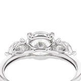 Luminesce Lab Grown 2.60 Carat Diamond Trilogy Ring in Sterling Silver