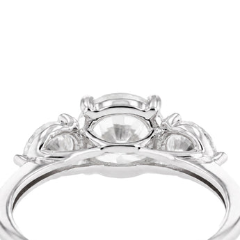 Luminesce Lab Grown 2.60 Carat Diamond Trilogy Ring in Sterling Silver