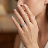 Luminesce Lab Grown 2.60 Carat Diamond Trilogy Ring in Sterling Silver