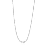 Luminesce Lab Grown 3 Carat Graduated 43cm Tennis Necklace in Sterling Silver