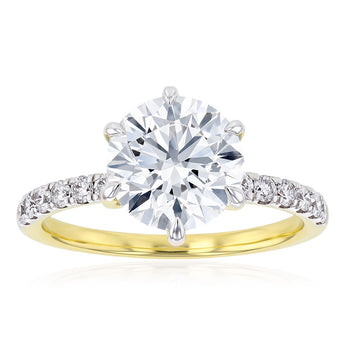 Luminesce Lab Grown 2.50 Carat Diamond Ring in 9ct Yellow Gold