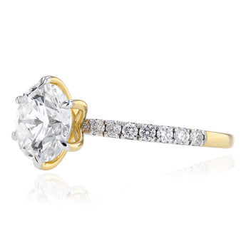Luminesce Lab Grown 2.50 Carat Diamond Ring in 9ct Yellow Gold