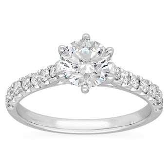 Luminesce Lab Grown 1 Carat Diamond Ring in 9ct White Gold
