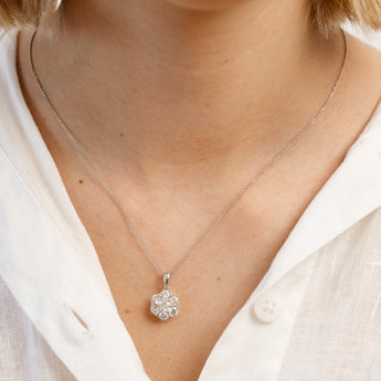 Luminesce Lab Grown 1.50 Carat Diamond Pendant on Chain in Sterling Silver