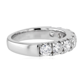 Luminesce Lab Grown 2 Carat Diamond Eternity Ring in Sterling Silver