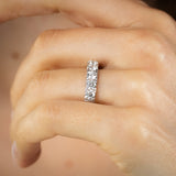 Luminesce Lab Grown 2 Carat Diamond Eternity Ring in Sterling Silver