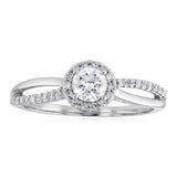 Luminesce Lab Grown 1/2 Carat Diamond Ring in Sterling Silver