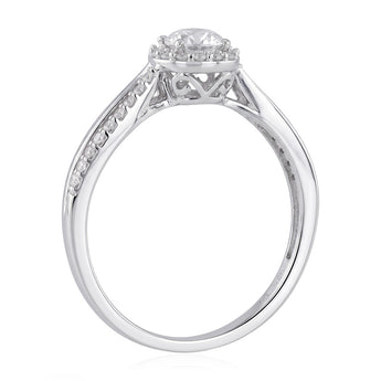 Luminesce Lab Grown 1/2 Carat Diamond Ring in Sterling Silver