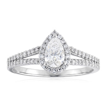 Luminesce Lab Grown 3/4 Carat Diamond Ring in Sterling Silver
