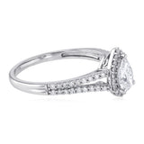Luminesce Lab Grown 3/4 Carat Diamond Ring in Sterling Silver