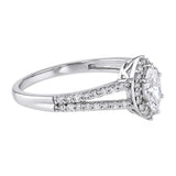 Luminesce Lab Grown 0.62 Carat Diamond Ring in Sterling Silver