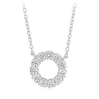Luminesce Lab Grown 1/2 Carat Diamond Pendant in Sterling Silver
